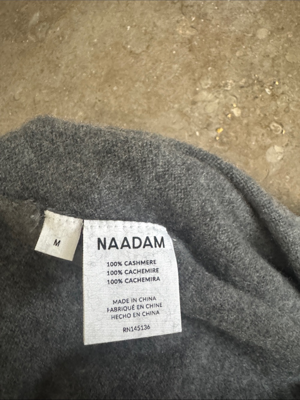NAADAM Gray Cashmere Jumpsuit - Picture 10 of 10